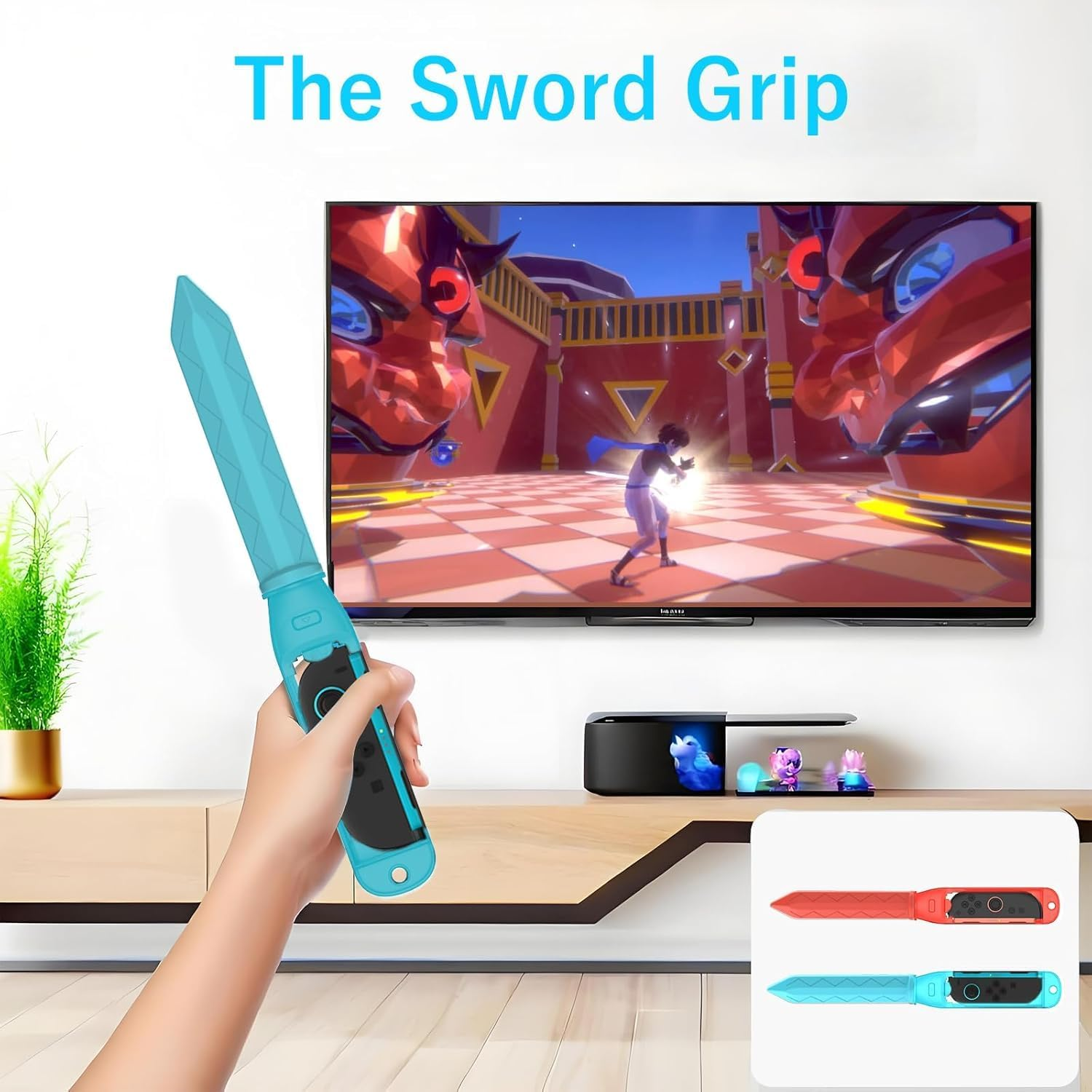 NBCP Switch 2 Sports Kit 14-In-1 &ndash; Motion Control Bundle with Steering Wheels, Swords, Rackets for Racing, Combat & Fitness Games (2025 New Release) - Black (18-In-1) image number 7