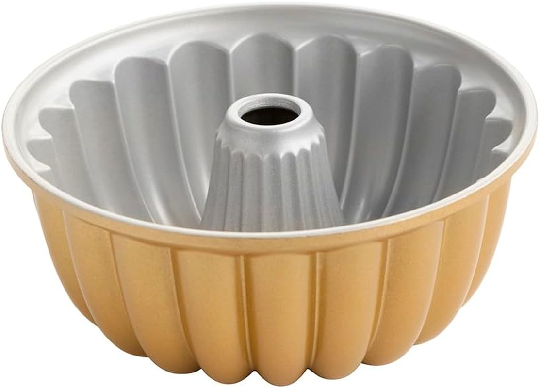 Nordic Ware USA Elegant Party Cast Aluminium Bundt Pan, Gold, 23.5 X 24 X 9.5 Cm