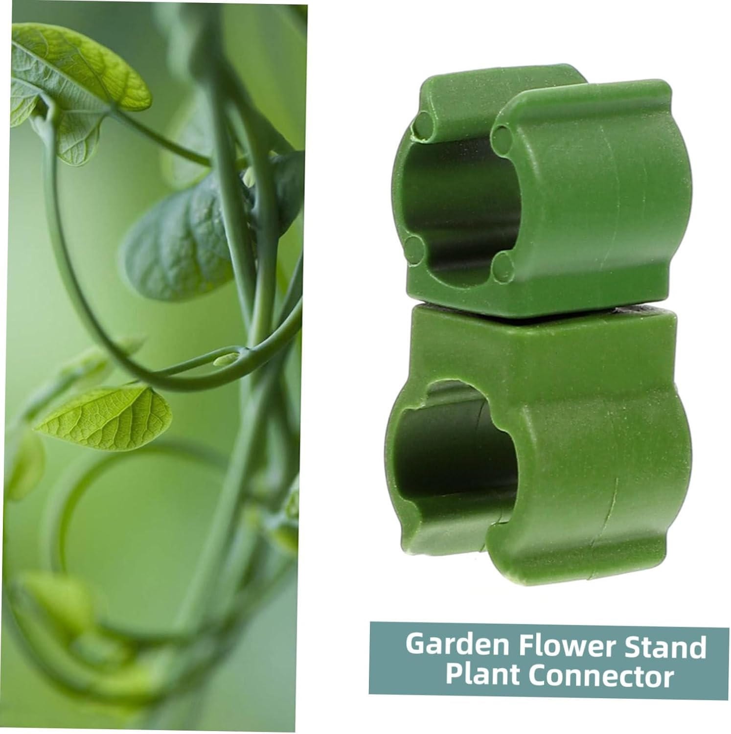 MERRYHAPY 10Pcs Plastic Plant Clip Shape for Gardening Clamps Grafting Plant Clip Garden Supplies Use in Plant Sticks Flower Clips Plant Hooks Garden Hanging image number 2