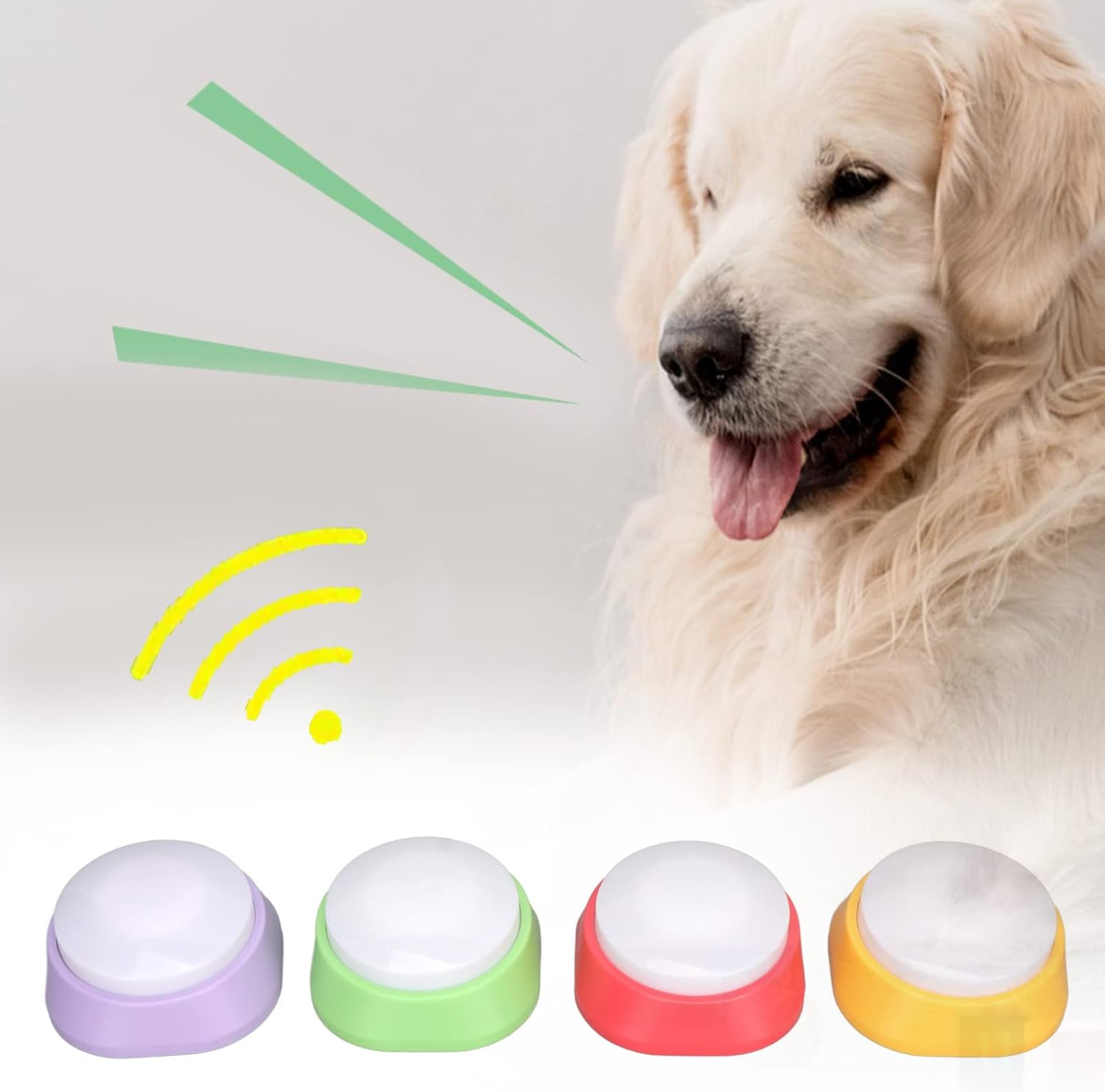 Voice Recording Button, Dog Buttons for Communication, Pet Training Buzzer, 30 Seconds Record and Playback, Funny Study, Office, Home, 4Th image number 4