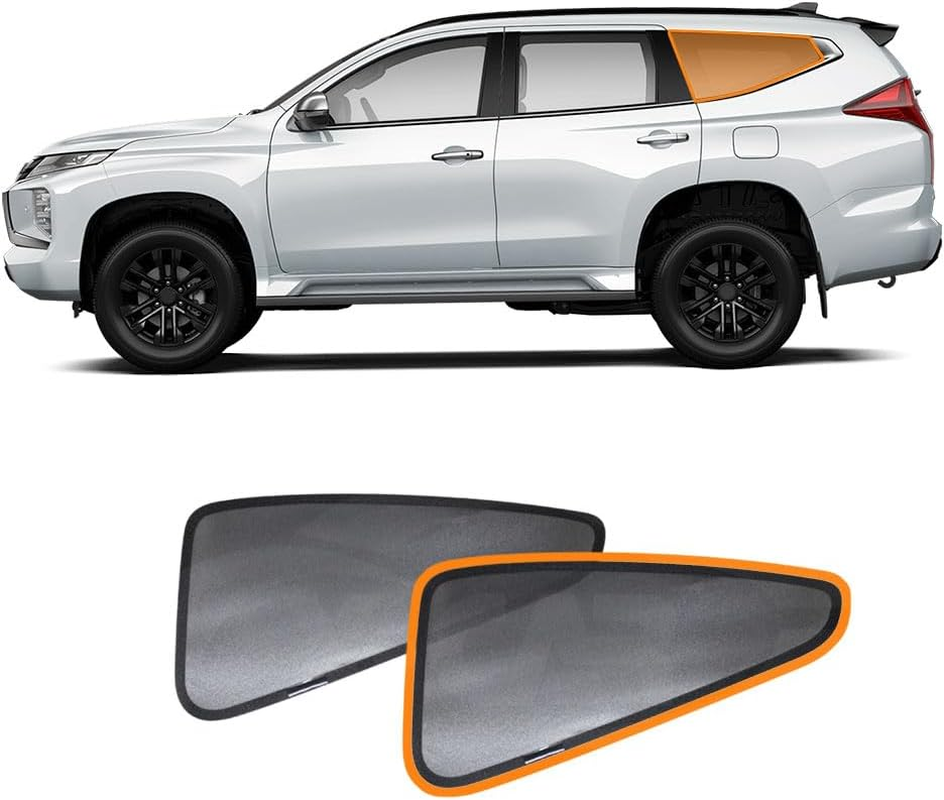 X-CAR Port Rear Window Sun Shade for Mitsubishi Pajero Sport 2016-2025 Magnetic Car Sun Blind Mesh image number 1