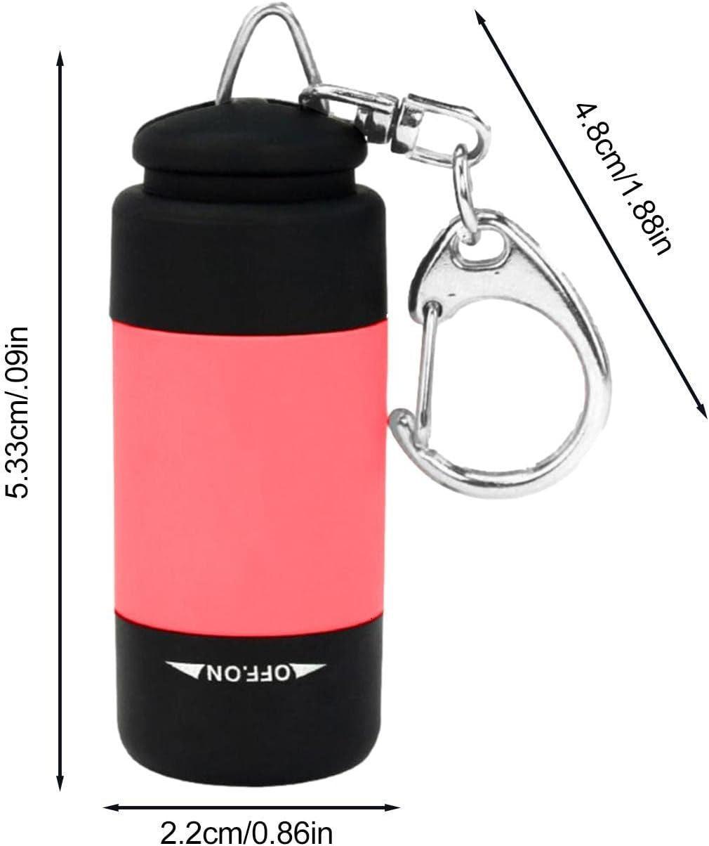 Pocket Flashlight - High Flashlight,Small Waterproof Flashlights Keychain Flash Light for Tight Spaces, Inspection, Camping, Outdoor. - Black image number 2