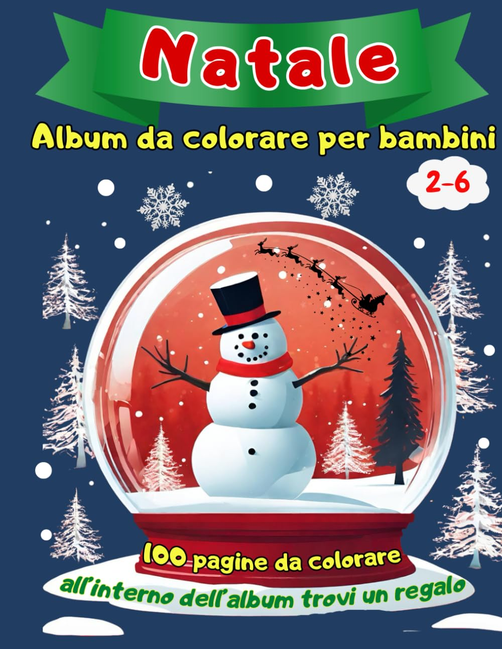 Natale Album Da Colorare per Bambini Con 100 Disegni Magici per Celebrare L'Atmosfera Natalizia. Attivit&agrave; per Bambini Che Stimolano La Fantasia Che ... Pieno Di Amore E Colora Il Natale Con Chi Ami image number 1