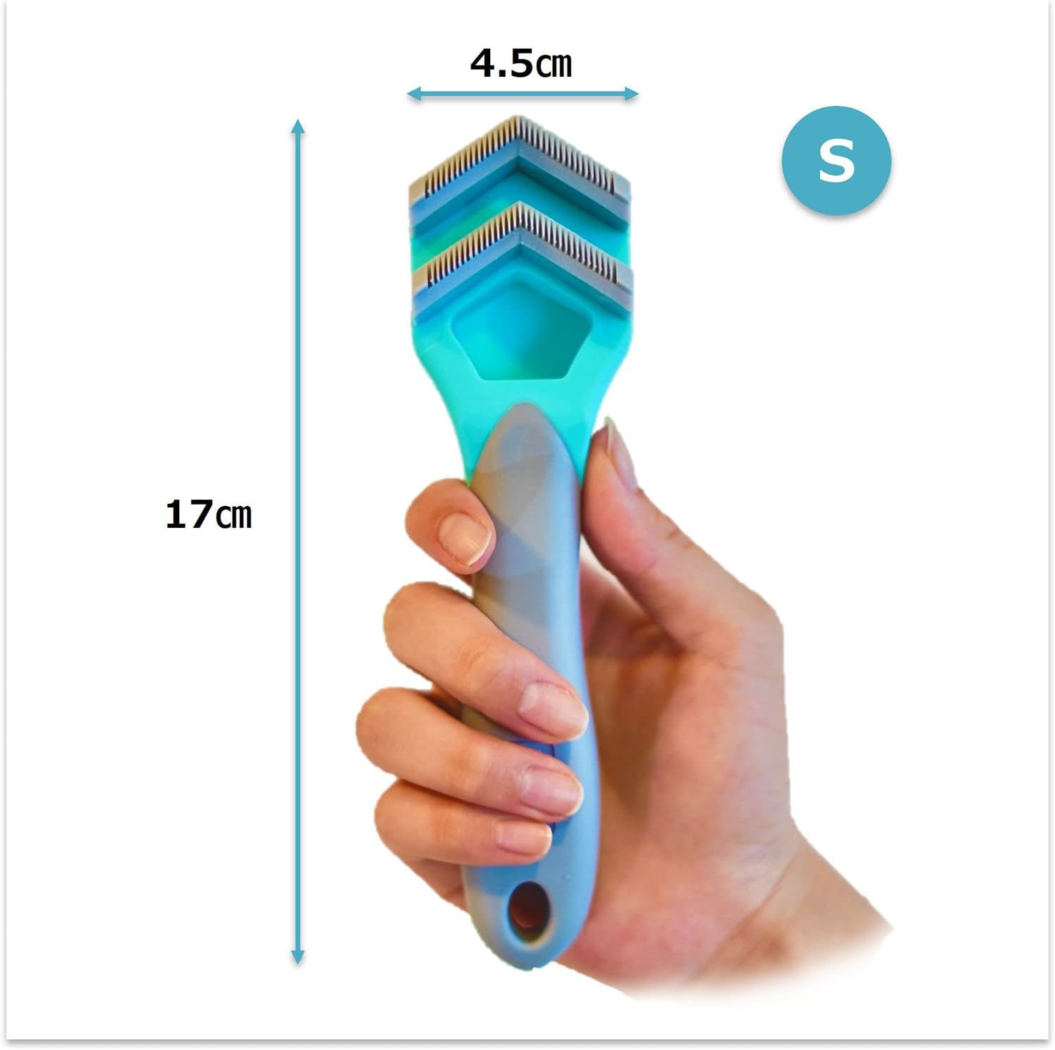 Hearts Fur Fetcher Dog Cat Hair Loss Care Brush S | Hearts | Hair Loss Removal | Beauty Care Dog Size S image number 1