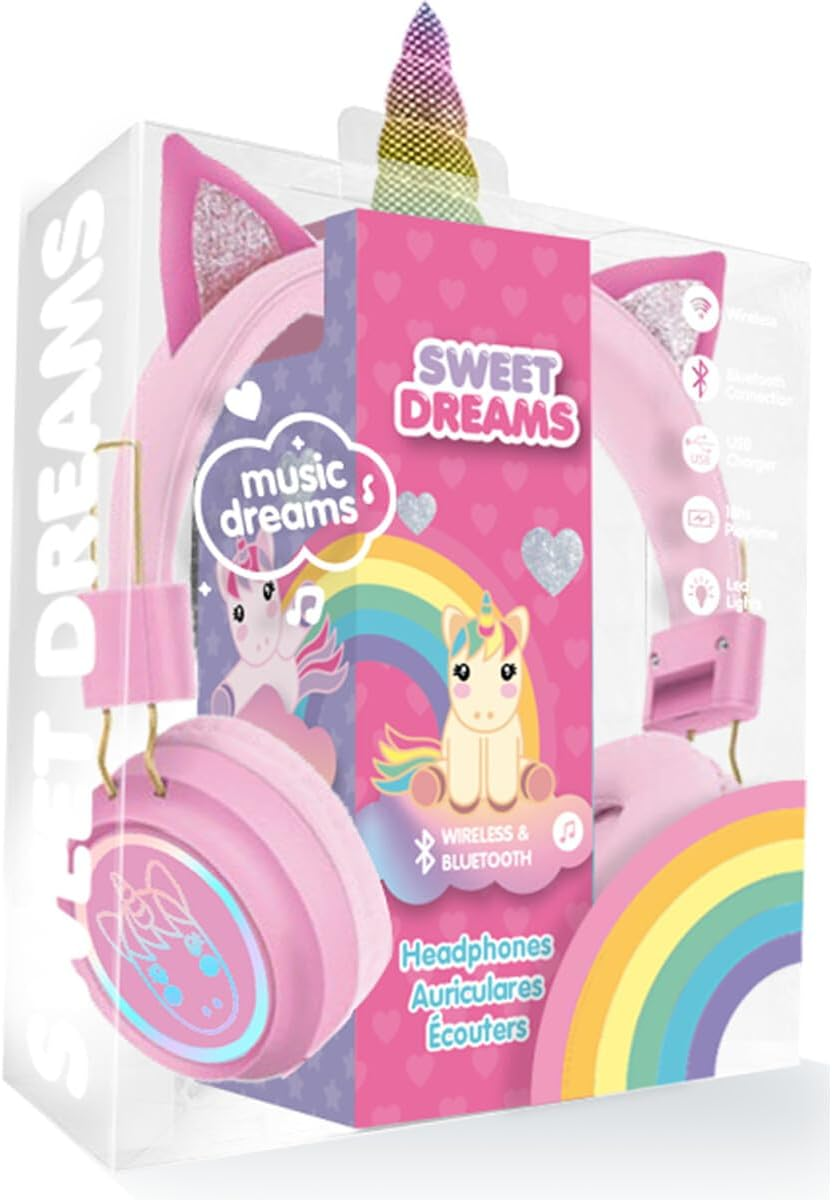 Kids Euroswan - Bluetooth Sweet Dreams In-Ear Headphones, Multicoloured (KL11419) image number 3