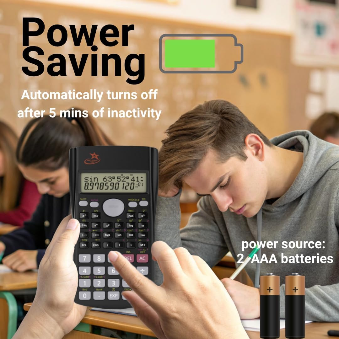 Red Star Tec Scientific Calculator SC-216 - School Calculator for Students Scientific Non Graphing Calculator & Non Graphing Suitable for Business Use image number 1