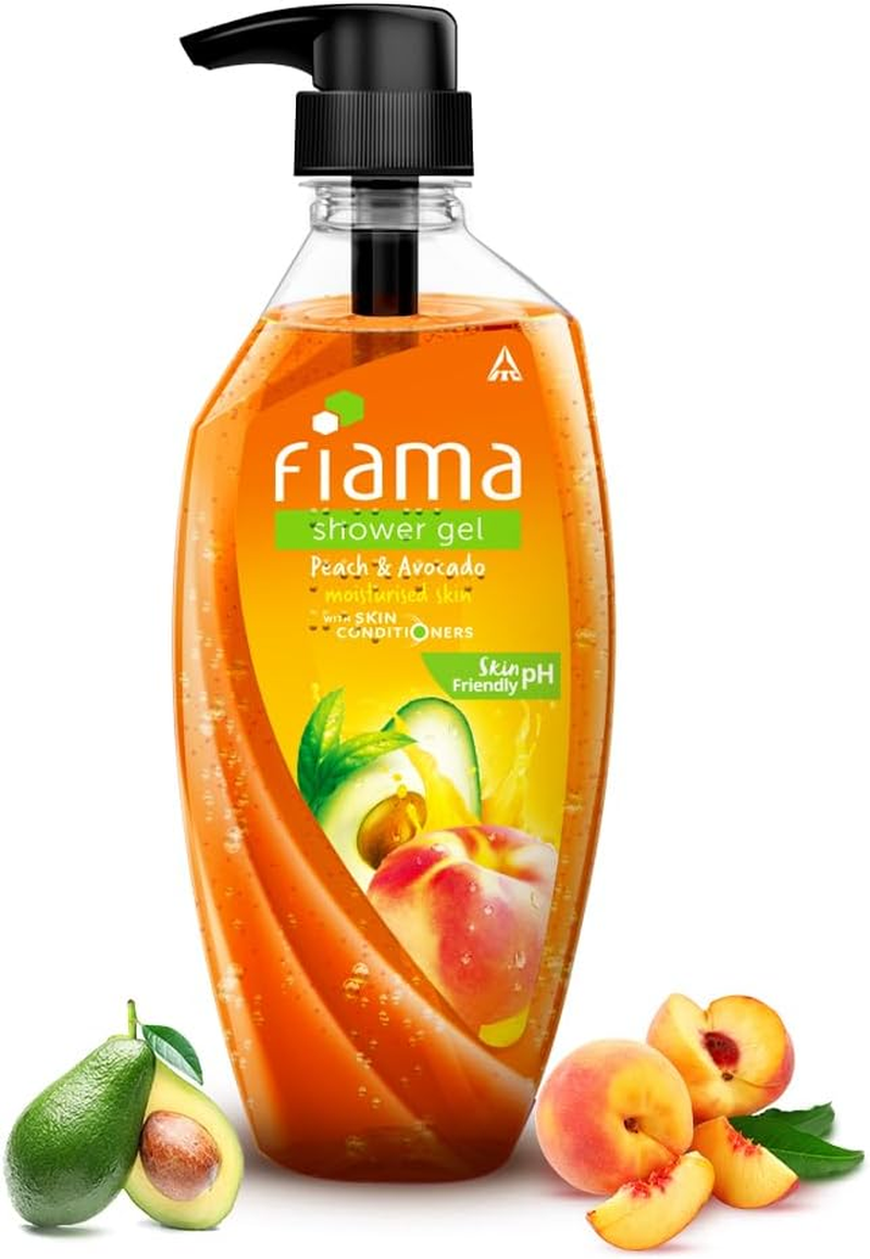 Fiama Shower Gel - Peach & Avocado, for Moisturised Skin, with Skin Conditioners, 500 Ml image number 1
