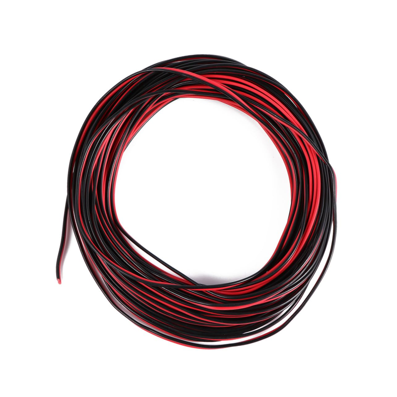 Kisangel Copper Wire Audio Cable Speaker Cord Tinned 0.2Mm&sup2; 20M Length Flexible Loudspeaker Wire for Home Theater and Hifi Systems, Red Insulated