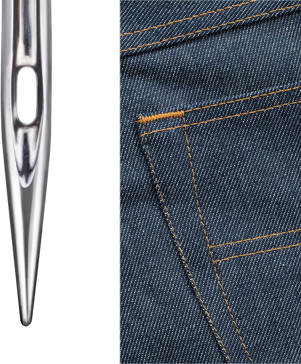 SCHMETZ Sewing Machine Needles| 5 Jeans Needles | 130/705 H-J| Needle Size 100/16 image number 3