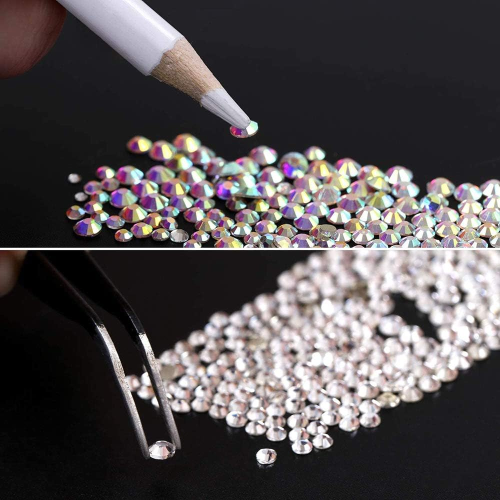 1 Box Nail Crystal Gems AB Rhinestones Nail Crystals Clear Rhinestones Art Decoration Nail Art Rhinestones image number 1