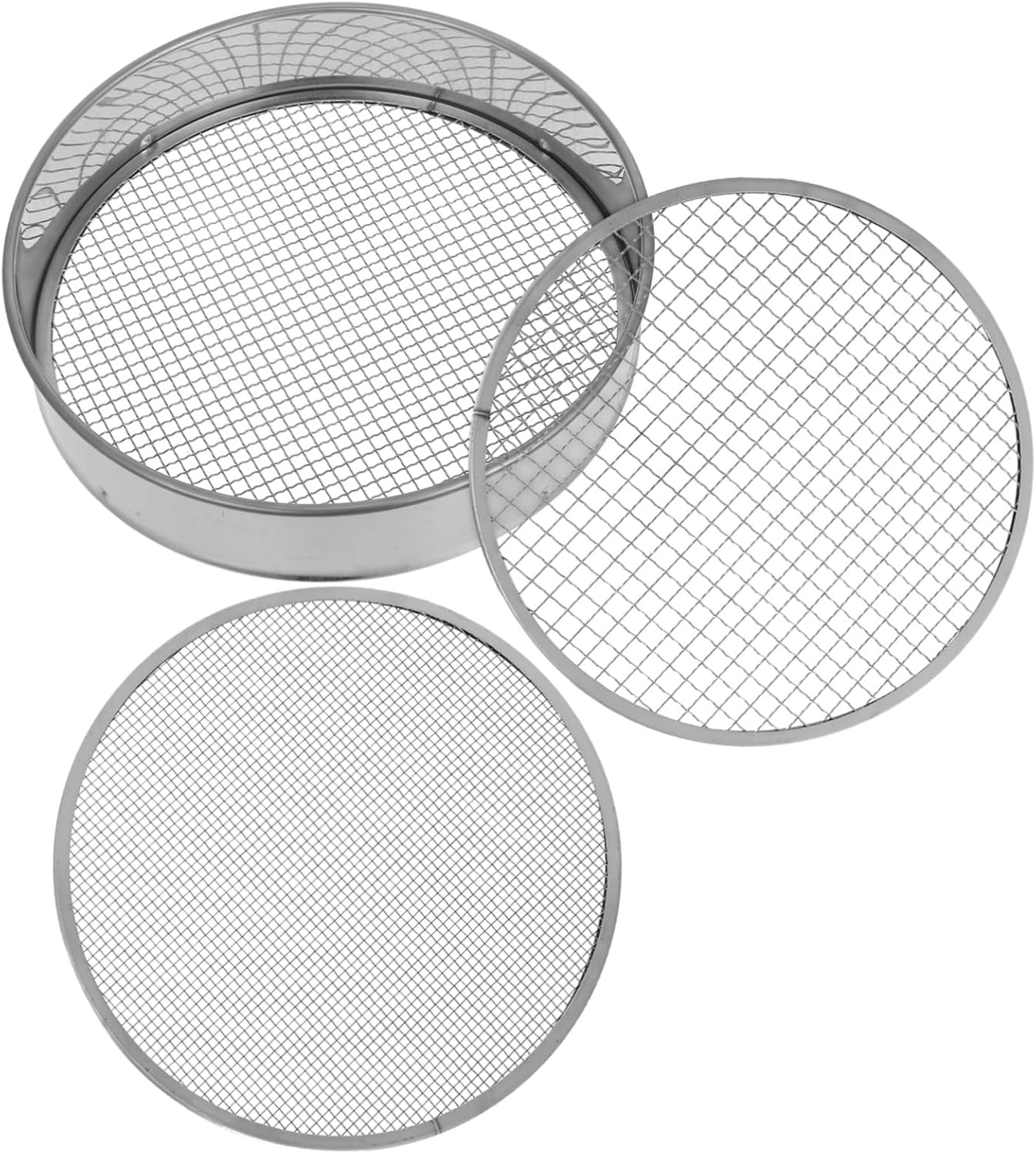 OFFSCH Garden Soil Sifter Sieve Mesh Sifter for Rocks Handheld Soil Sieve Essential Gardening Tool image number 1