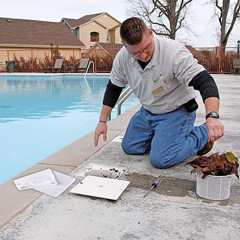 Pool Skimmer Socks, 20 Packs Swimming Pool Skimmer Socks Baskets Skimmers Net Filter Storage Bag, Ultra Fine Mesh Screen Liner for Filters Baskets and Skimmers for Cleans Debris and Leaves image number 5