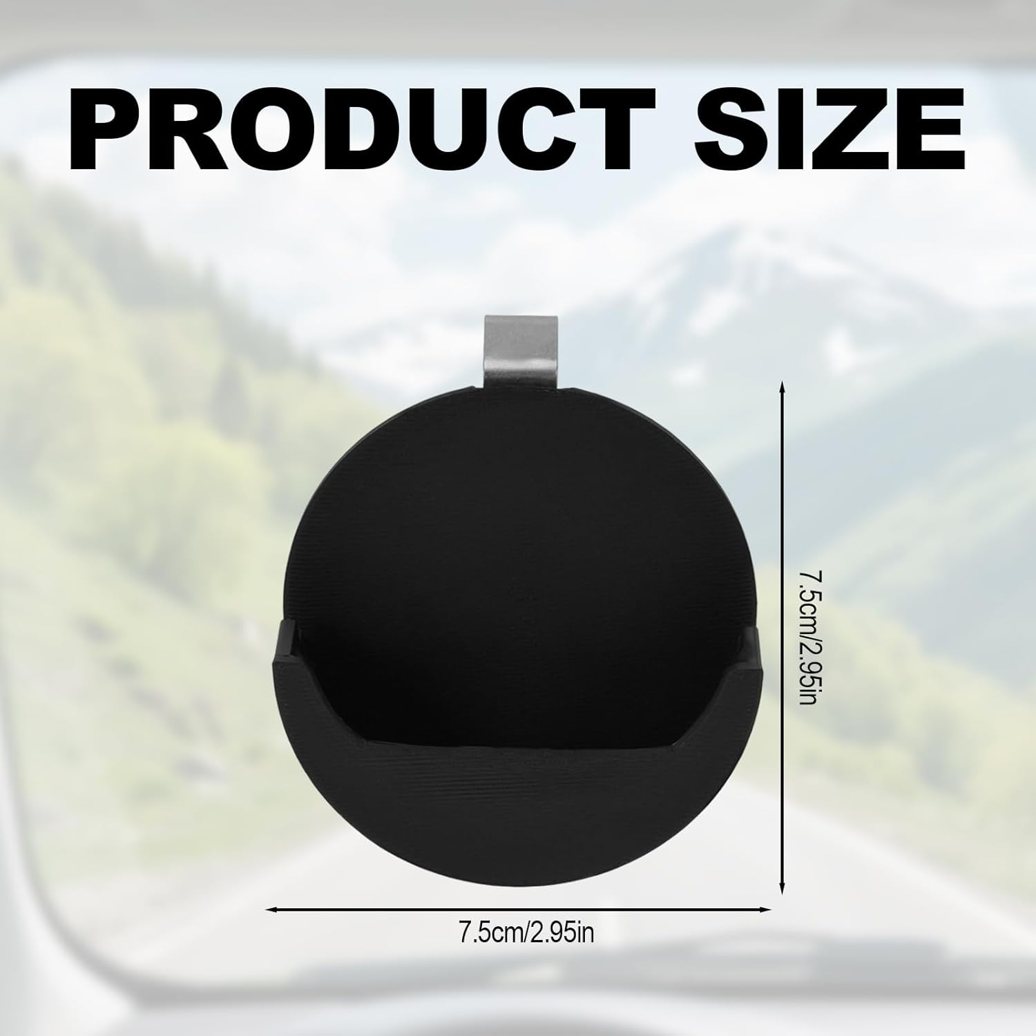 Car Visor Clip Holder for ZYN, Durable Pouch Can Tins Organizer Storage Lightweight & Universal Belt or Sun Visor Accessory for Smokers Daily Use and Gift (Black) image number 4