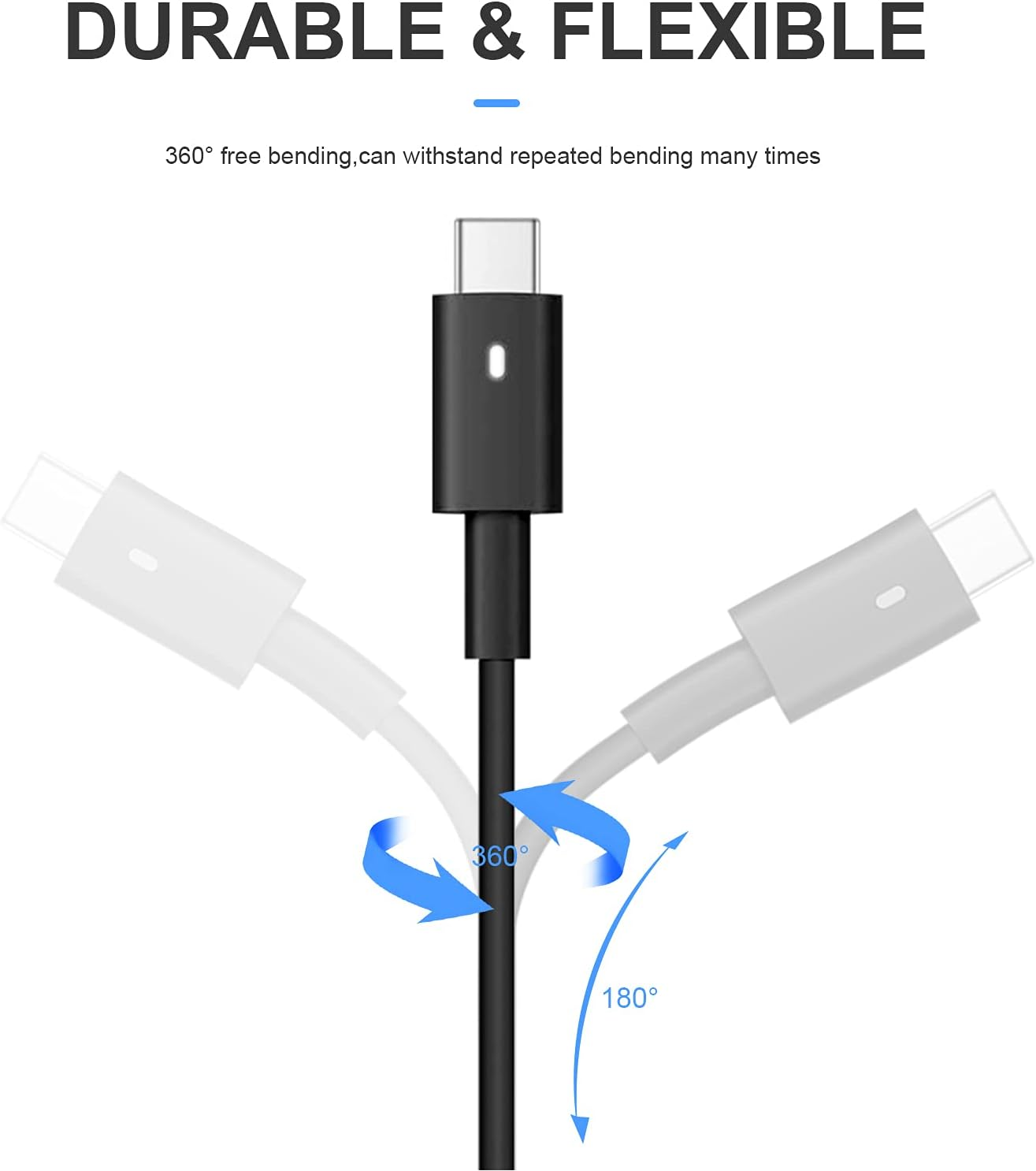 65W USB Type C AC Charger Fit for Dell Latitude 5175 5179 5280 5285 5289 5290 Type C Laptop Power Supply Adapter Cord image number 6