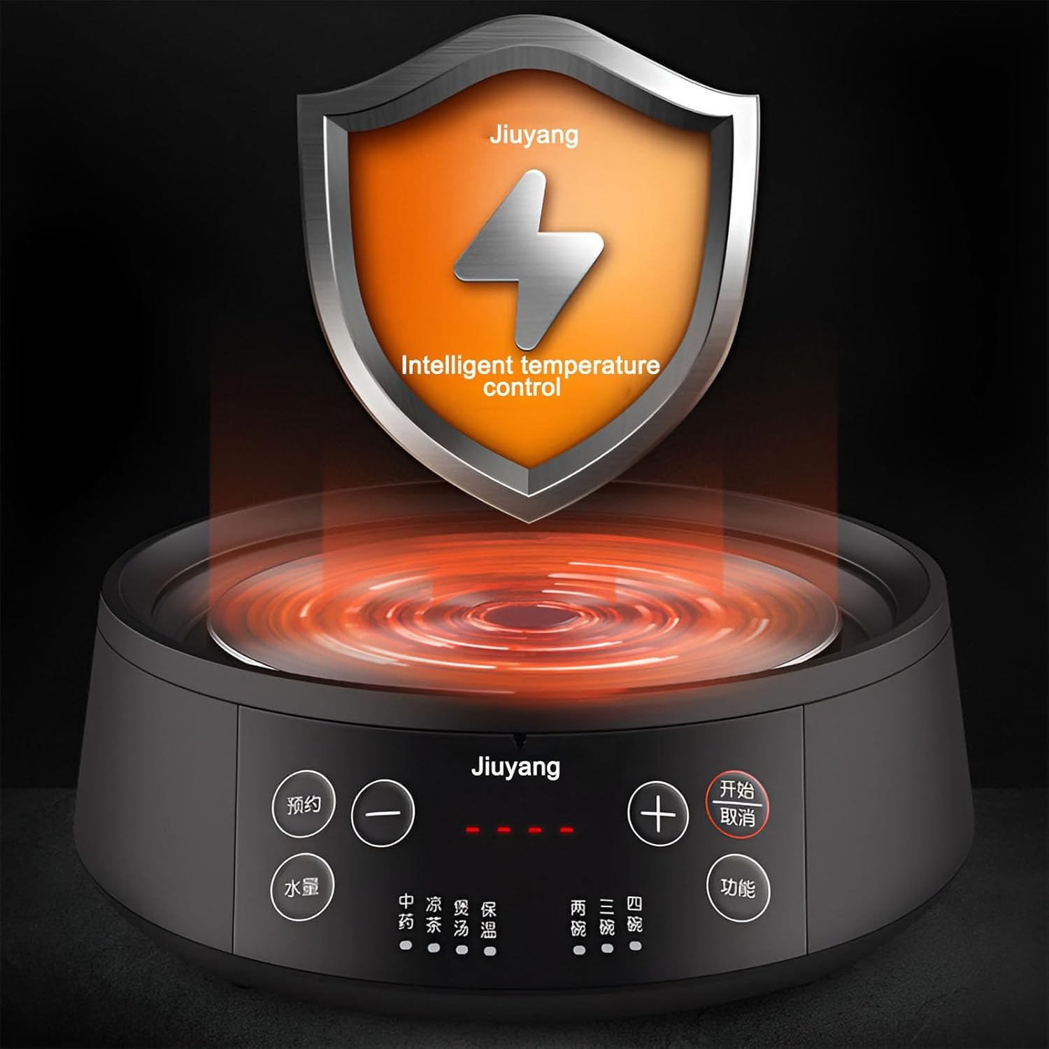 Jiuyang Health Pot Electric Kettle, 3L Health Medicine Pot Chinese Medicine Pot Multi-Function Tea Kettle High Temperature Ceramics Medicine Pot Decoction Stew Pot for Home image number 5