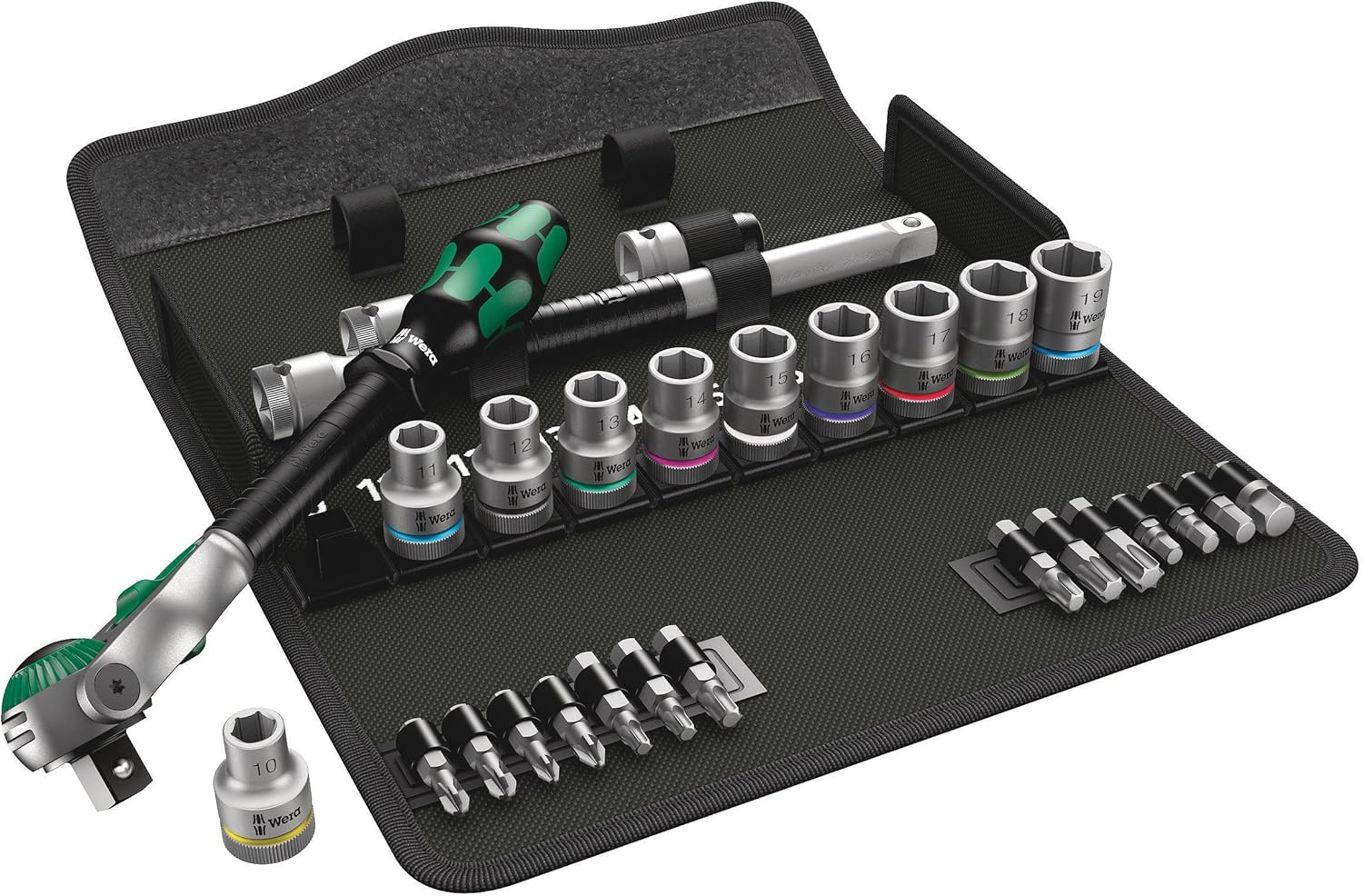 Wera 8100 1/4-Inch Drive Imperial Speed Ratchet 41-Pieces Set