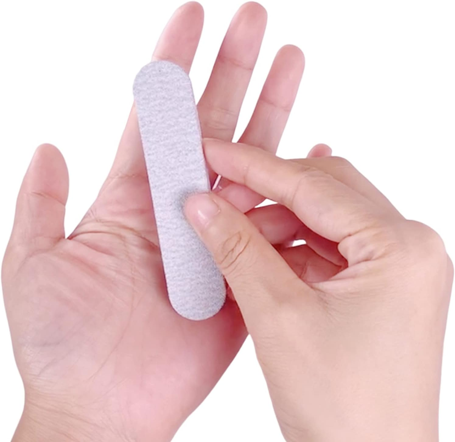 Nail Files (50 Pack), 3.6 Inches Emery Board Nail Files for Acrylic and Natural Nails, 100/180 Grit Small Double Sided Fingernail Filer Bulk Mini Professional Finger Nail Filer Manicure Set Gray image number 2