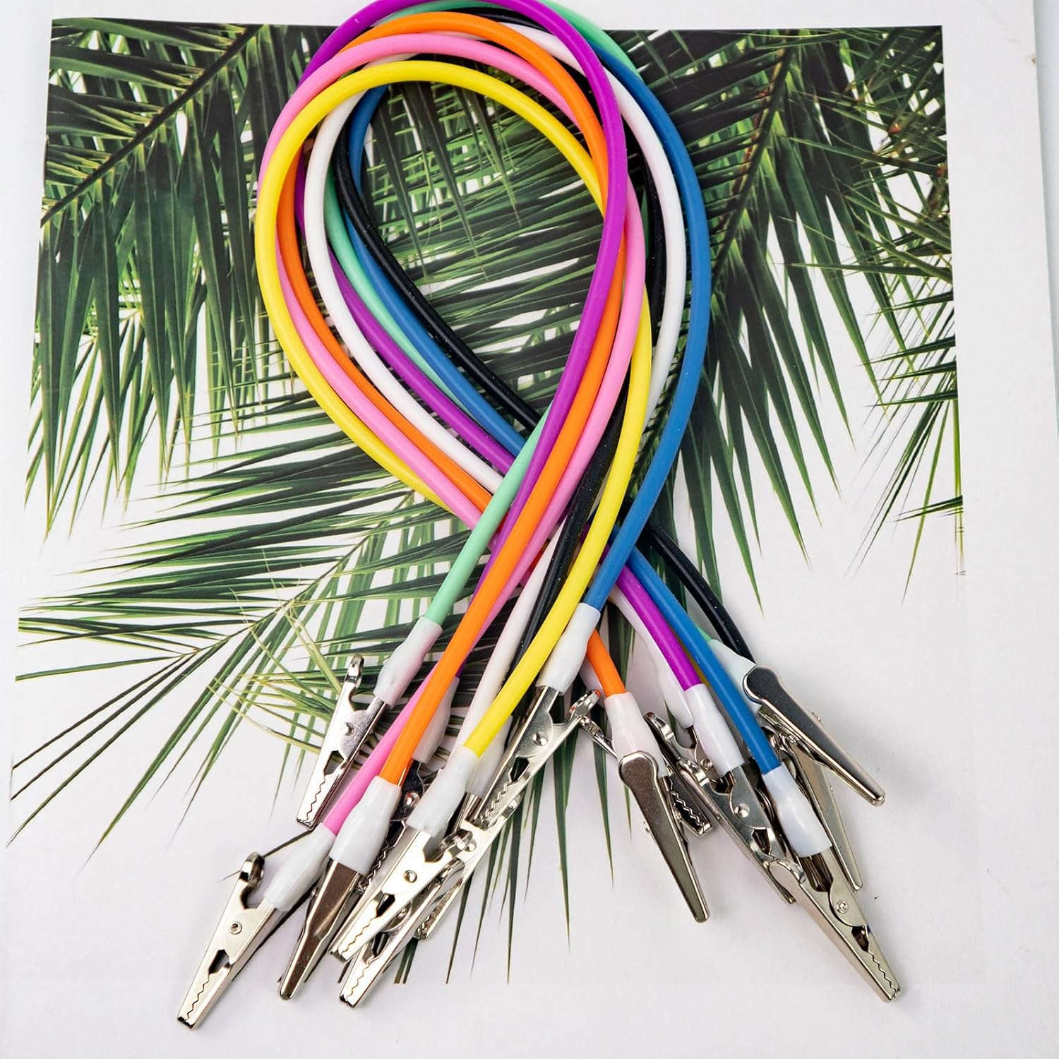 8Pcs Bib Clips Dental Metal Napkin Holder Clip Colorful Silicone Dentist Bib Holder Clip for Napkin,Bib,Face Mask (Multicolor Series) image number 3