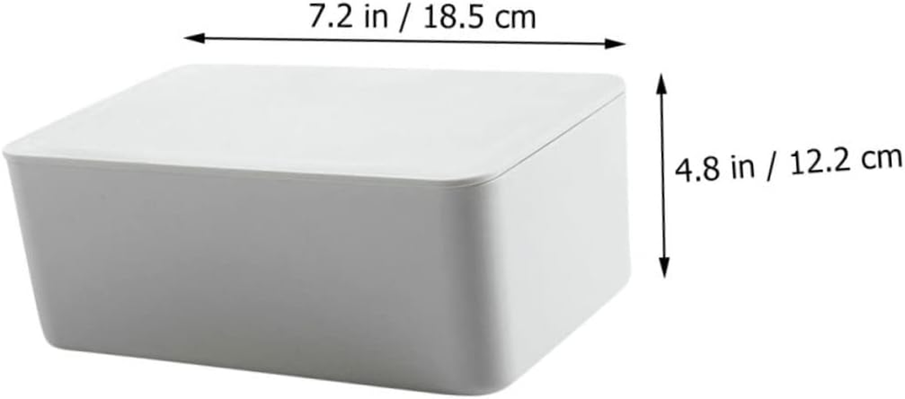 2Pcs Sealed Wet Tissue Box with Lid Dust-Proof Storage Container for Napkins White/Black Suitable for Home Use image number 5