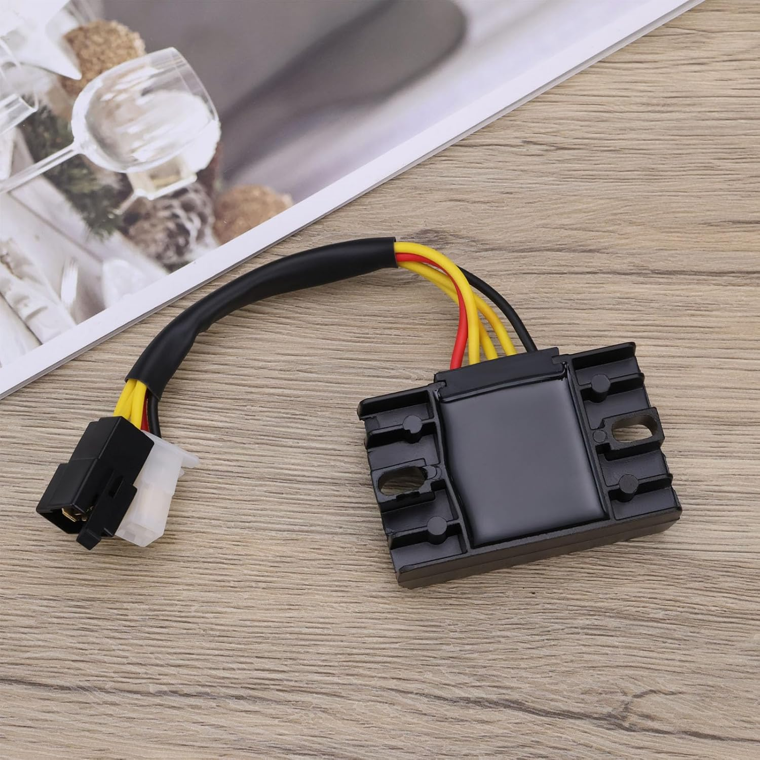 SING F LTD Motorcycle 12V Regulator Rectifier Replacement Part 32800-29B00 Compatible with Suzuki Marauder GZ 125/250 GN 125/250 Compatible with Lexmoto Adrenaline 128 2008-2020 image number 2