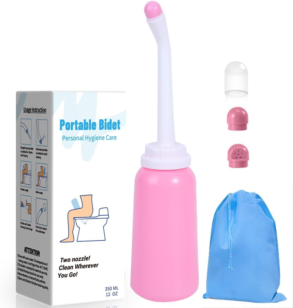 Handheld Personal Bidet Bottle, Bottle for Gentle Postpartum Care and Cleansing, Feminine Care, Perineum 500Ml Portable Travel (Blue) , Resistant to 100Degreec,Bonus Bag, (FXQ-120) image number 1