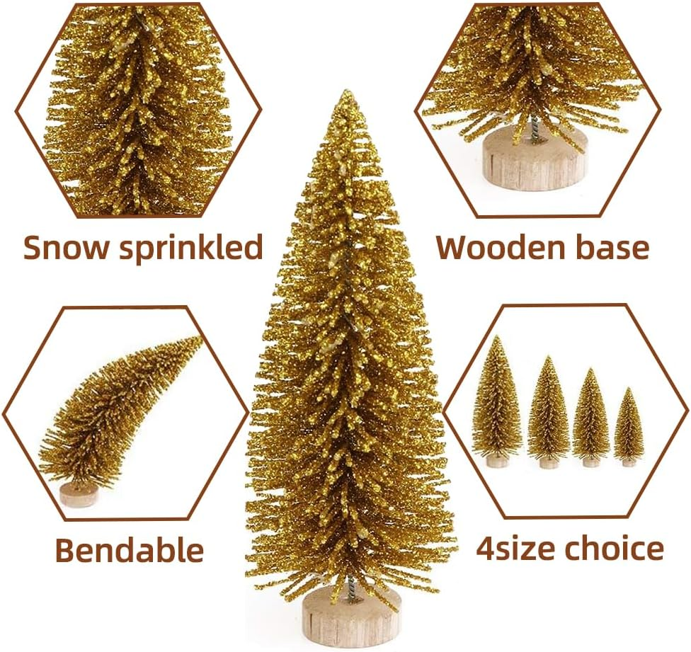 Yahpetes 24 Pcs Christmas Trees