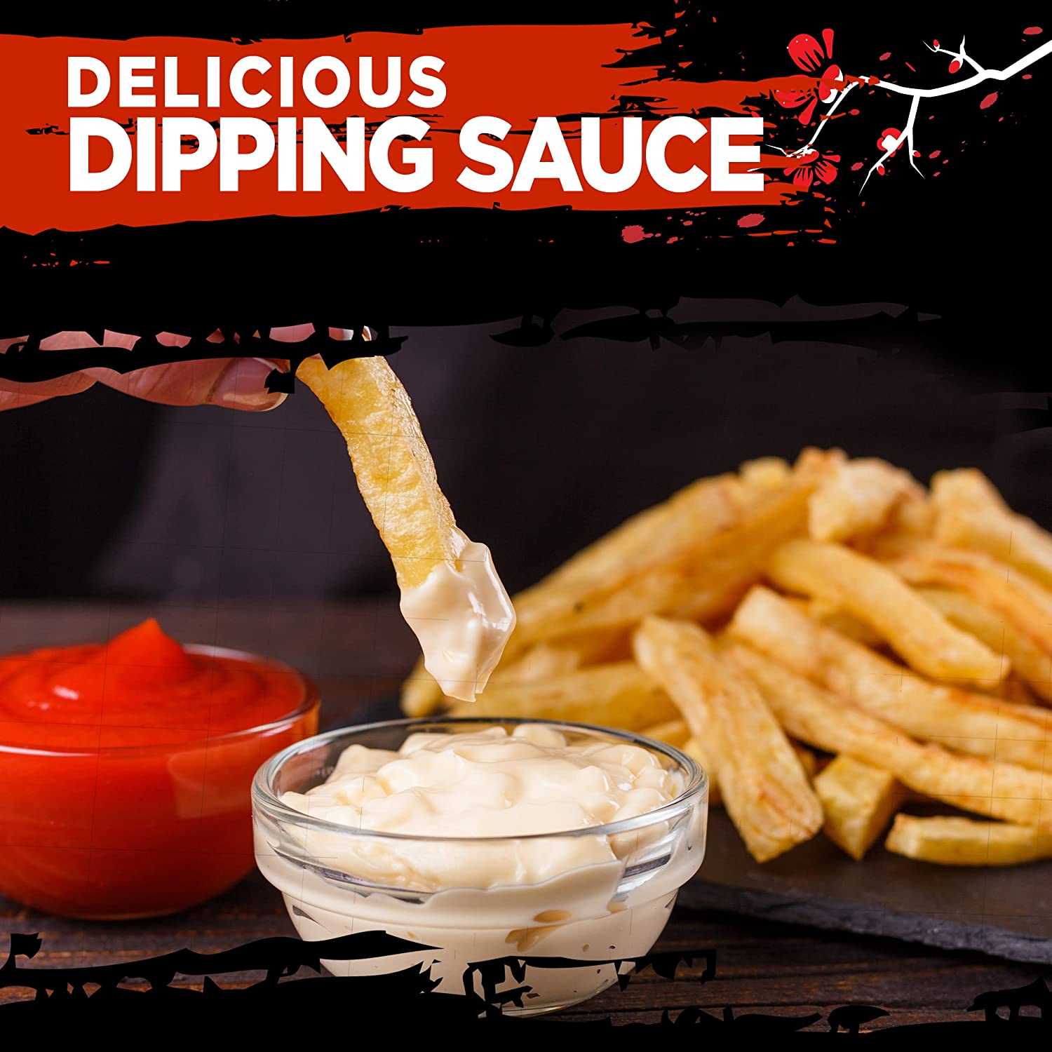 WASABI-O Premium Wasabi Mayonnaise, Spicy Mayonnaise, Made with Real Wasabi, Asian Mayo Squeeze Bottle, 6Oz (170G) Fish and Chips, Wasabi Peas image number 4