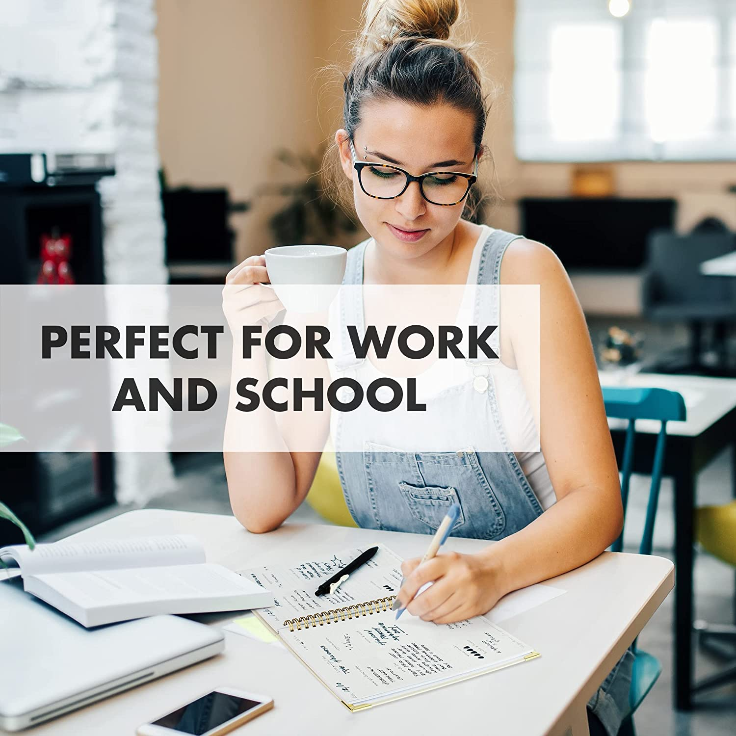 Simplified to Do List Notebook - Aesthetic Daily Planner to Easily Organize Your Tasks and Boost Productivity - Stylish Undated Planner and School or Office Supplies for Women image number 2