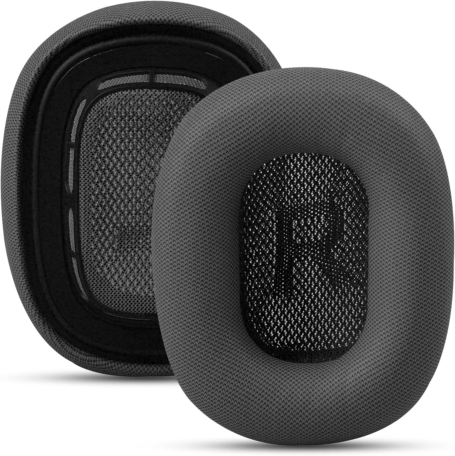 Replacement Earpads Ear Pads Protein Net Cloth Ear Cushion Compatible with  &   Headphones (Black) image number 3