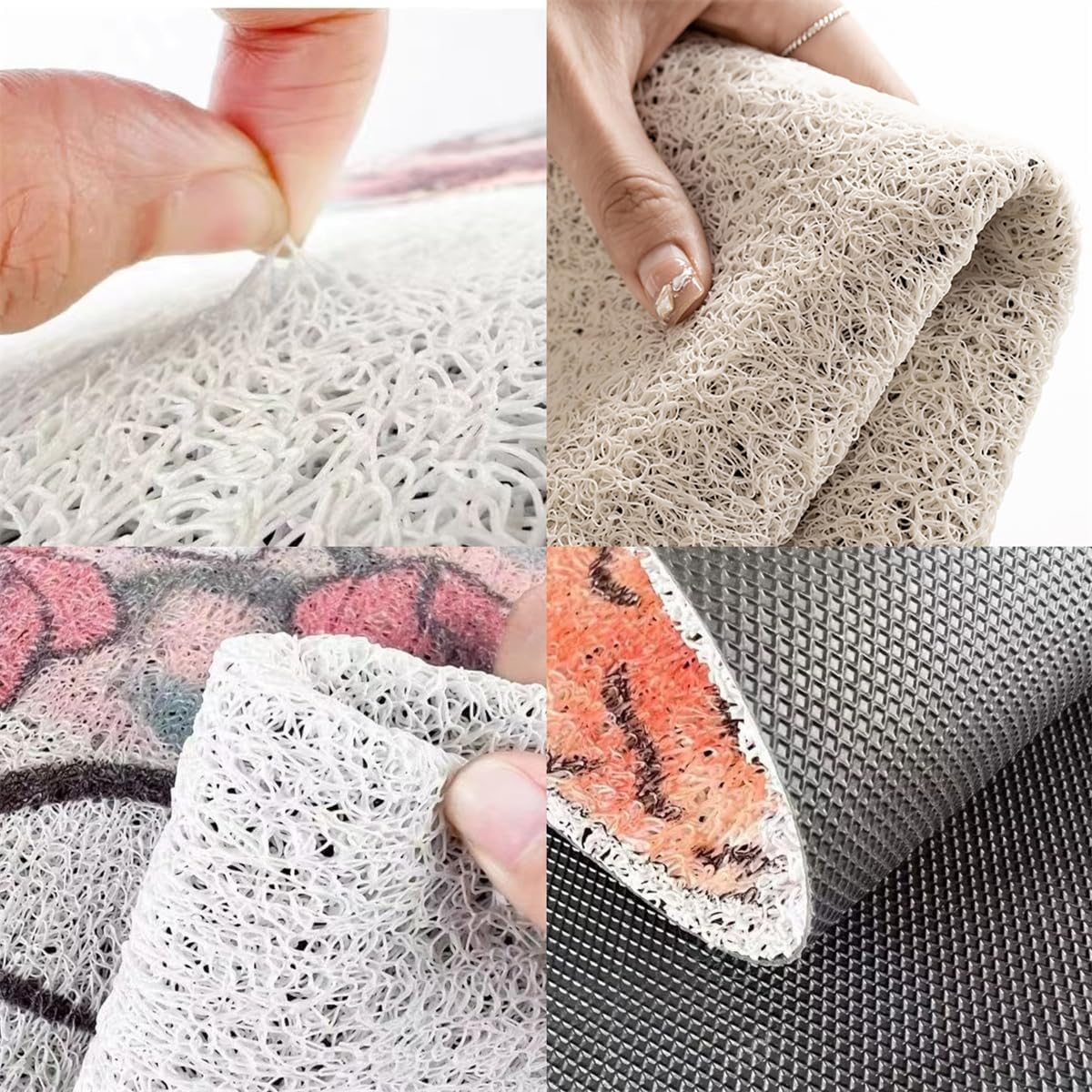 Hi Front Door Mat Outdoor Mud Absorbent, 50&times;80Cm Welcome Mat for Indoor & Outdoor, Doormat Entrance Mat Rug outside Patio/Inside Entry Way, Anti-Slip Mats Rubber Backing, Durable & Washable (Hi) image number 5