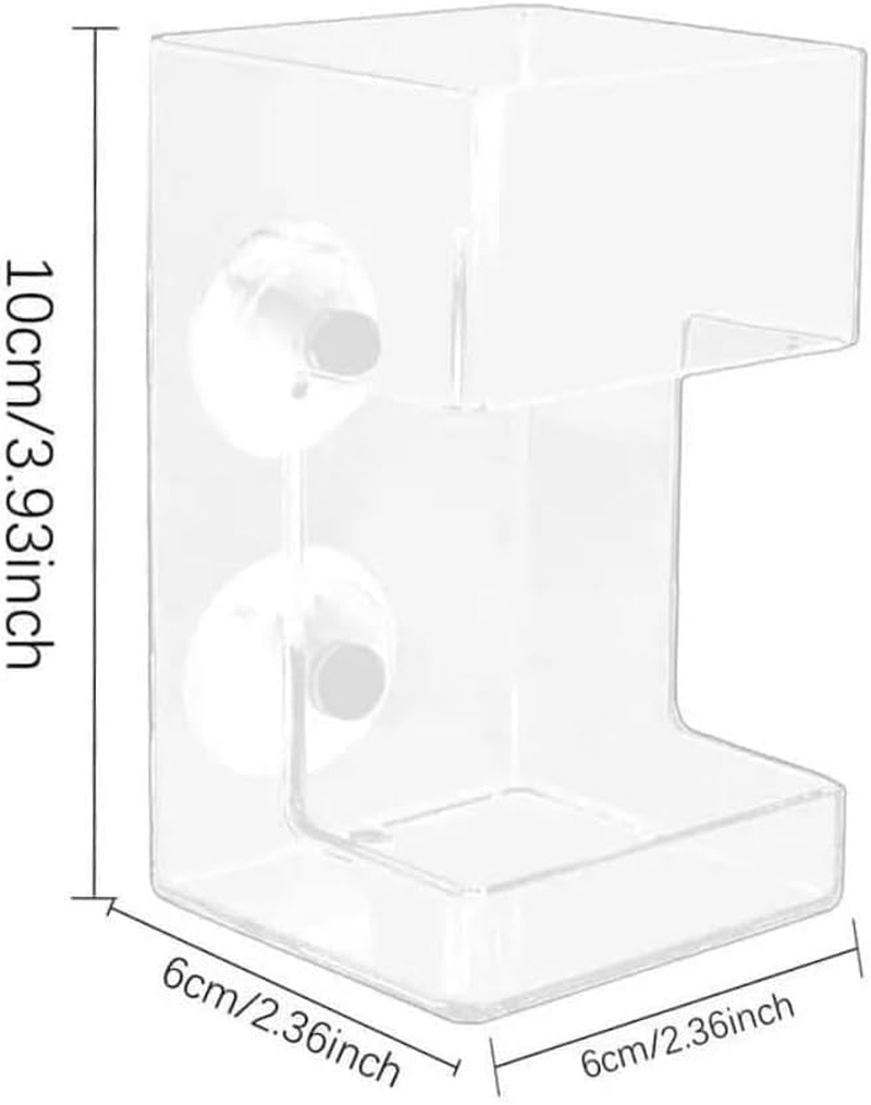 Clear Acrylic Fish Feeder with Suction Cup, Mess-Free Feeding Tray and Tube for Betta, Shrimp and Aquarium, Keeps Tank Water Clean image number 3