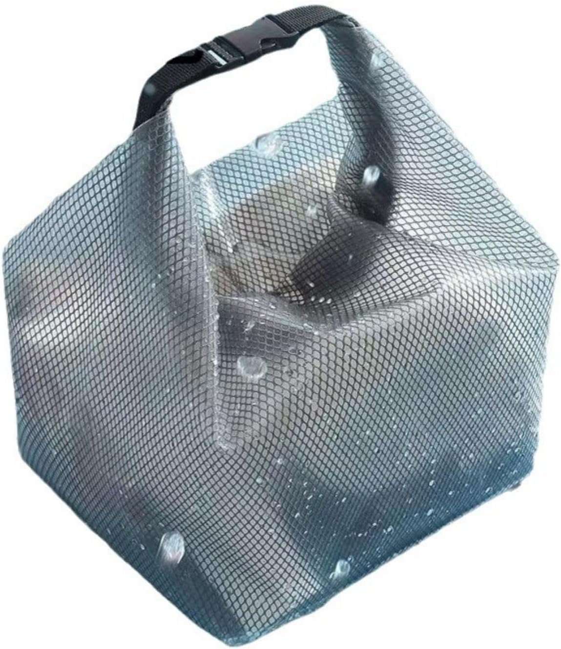 Women'S Fully Waterproof PVC Tote Bag | Grey Mesh Print Sealed Beach, Swim & Gym Bag | Multi-Purpose Travel & Shopping Carryall | 27X11.5X24.5Cm image number 6