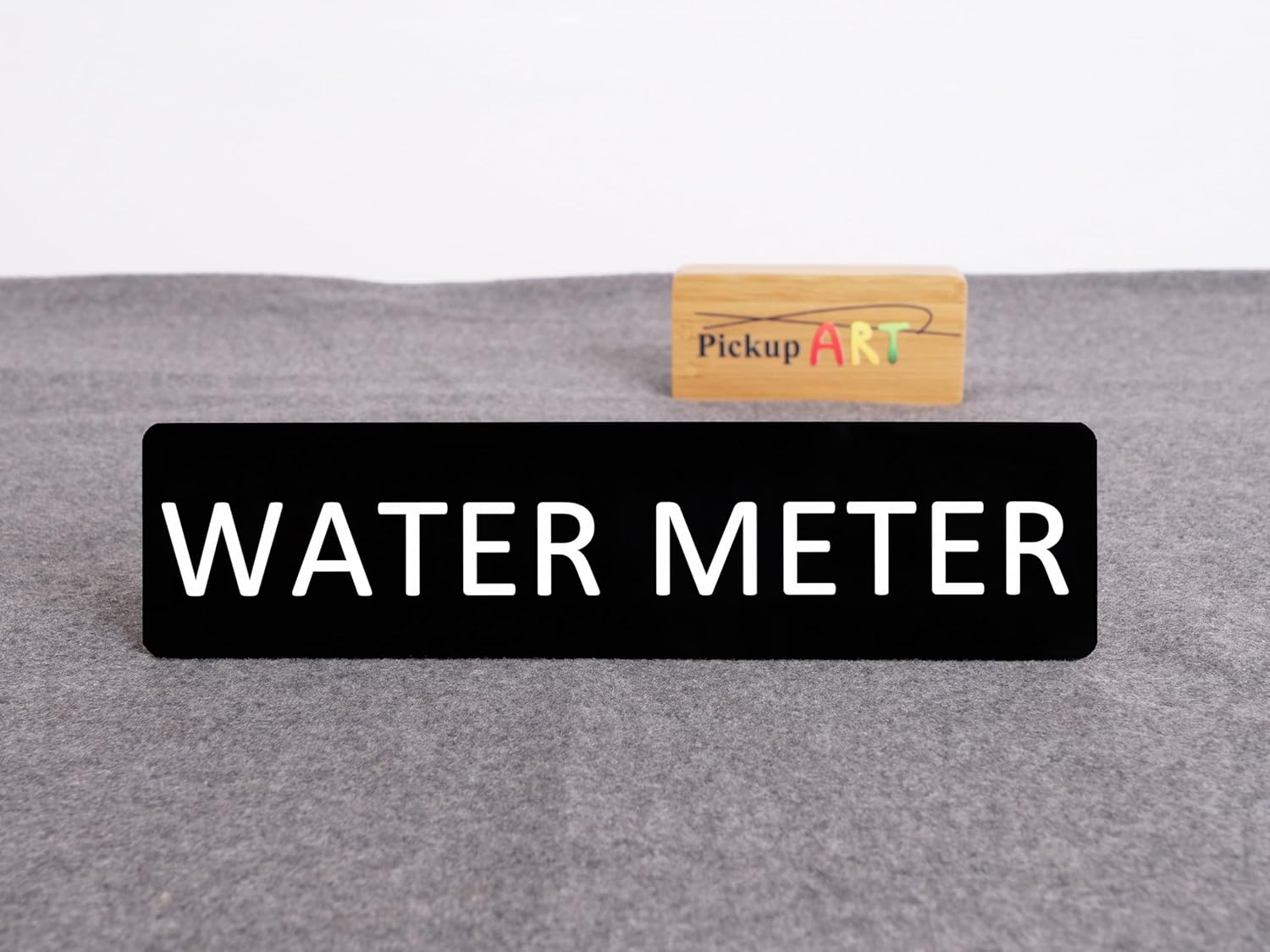 WATER METER Sign Self Adhesive Plaque Decal METER SIGN HOME SIGN (Style 2, 50X200Mm) image number 3