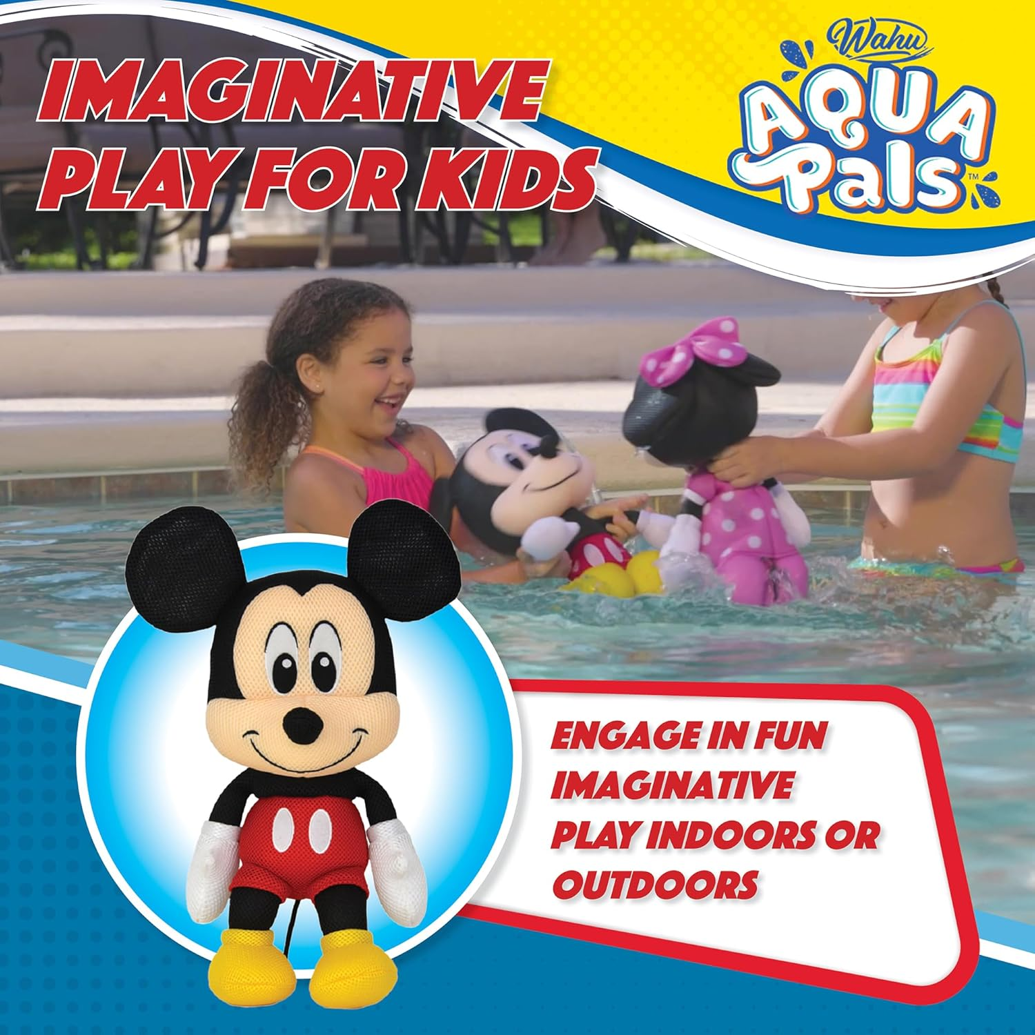 Wahu Mickey Mouse Aqua Pals, Medium image number 4