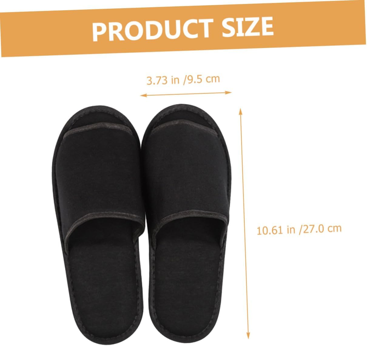 WOFASHPURET 2 Pairs Portable Foldable Travel Slippers Lightweight Disposable Spa Guest Slippers for Bedroom Hotel Salon Use Comfortable Fabric Unisex Design image number 5