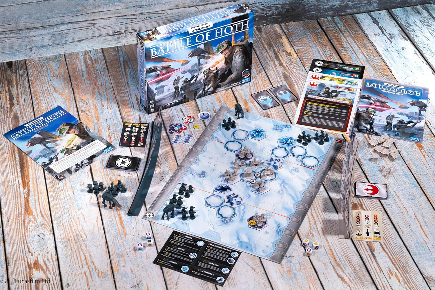 Asmodee | Days of Wonder | Star Wars Battle of Hoth | Board Game with Campaign Mode | 2-4 Players, Ages 8+ image number 3