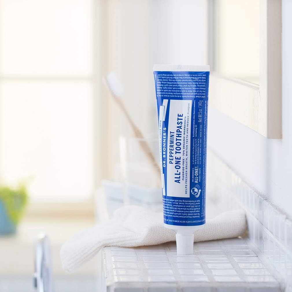 Dr. Bronners All-One Peppermint Toothpaste 140 G