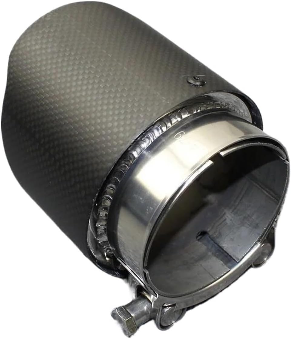 Car Exhaust System Muffler Carbon Fiber Matte Tail Throat 304 Stainless Steel Exhaust Tip Tail Tip(57-101) image number 2