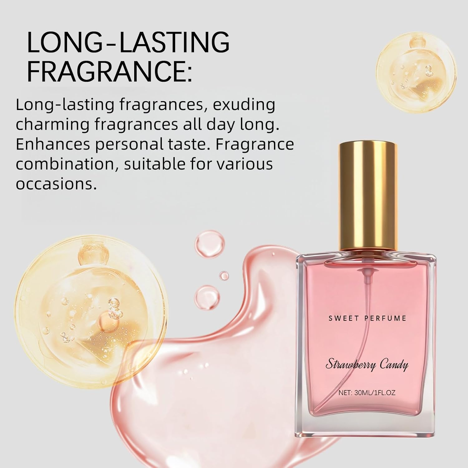 Freshing Strawberry Body Milk Mists Spray, Long-Lasting Sweet Fragrances Body Mists, Women'S Bodys Sprays Fragrances, Hair Perfume for Women, Long-Lasting Fragrance for Bodys & Hair (5) image number 5