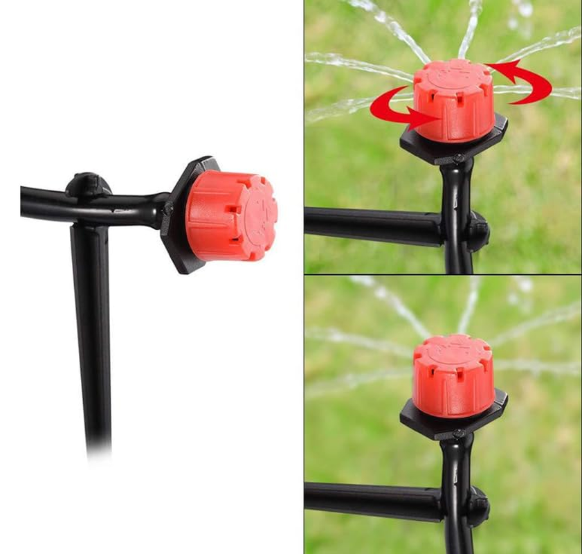 Drip Irrigation System, 164Ft/50M Garden Irrigation System 1/4, Blank Distribution Tubing Watering Drip Kit Automatic Irrigation Equipment for Garden Greenhouse, Patio, Lawn image number 6