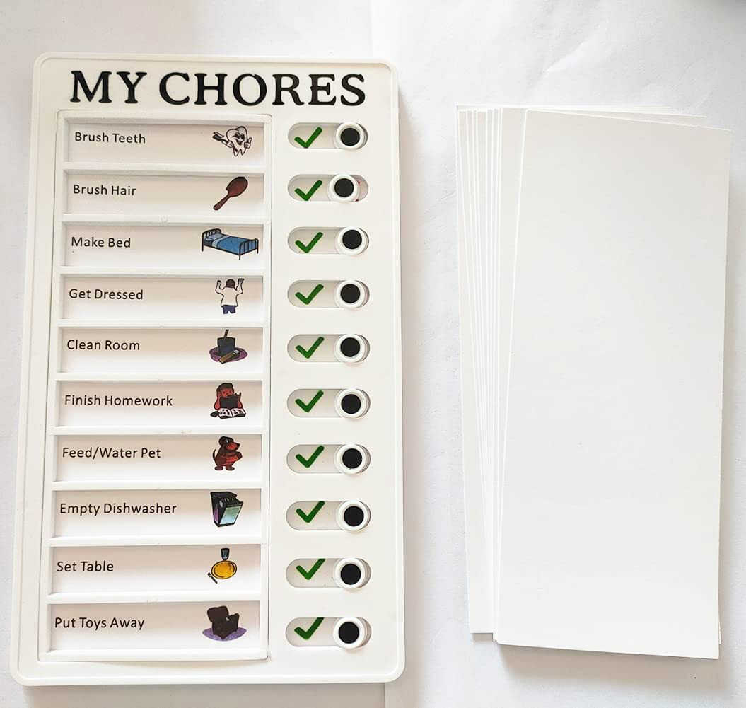 2 Pack Kids Chore Chart, Chore Chart Memo Boards PVC Material for Family for Office My Chores image number 6