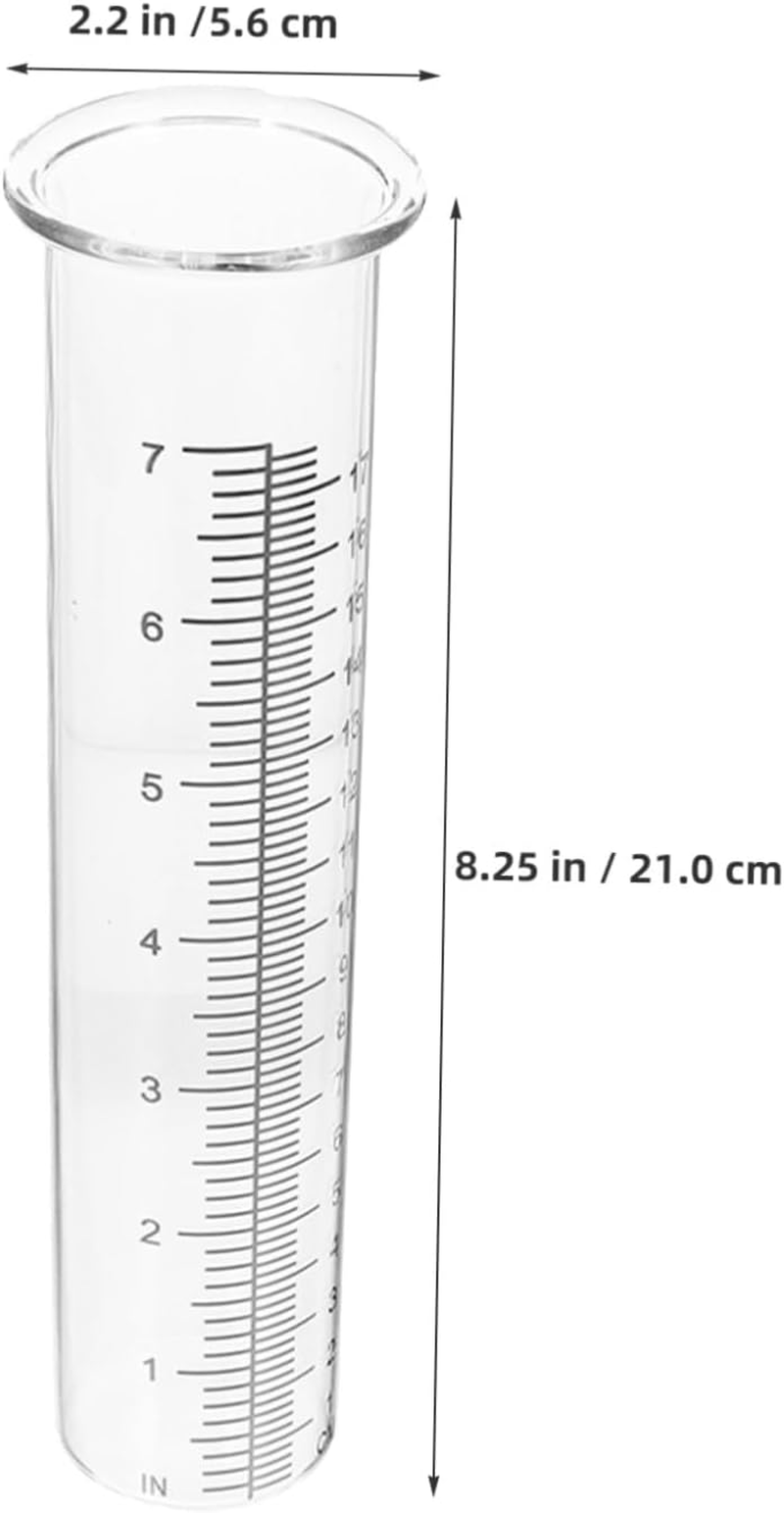 Ibasenice 3Pcs Plastic Rain Gauge with Clear Scale Crack-Resistant Outdoor Water Gauge for Accurate Rainfall Measurement in Garden Deck Lawn and Patio image number 4