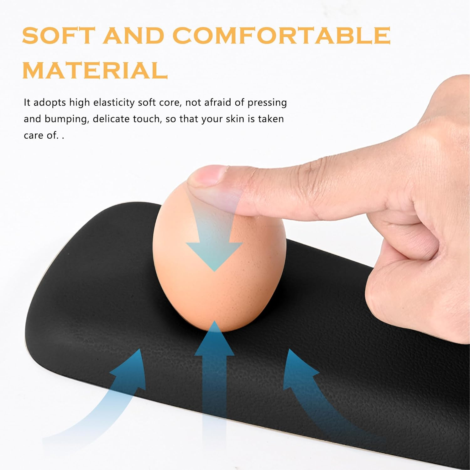 OFBAND 2PCS Elbow Pad Arm Rest for Car,Soft Leather Arm Rest Pillow with One-Piece Molding for Comfortable Support,Universal Car Accessories Car Knee Cushion Car Door Armrest Pads (Black) image number 1