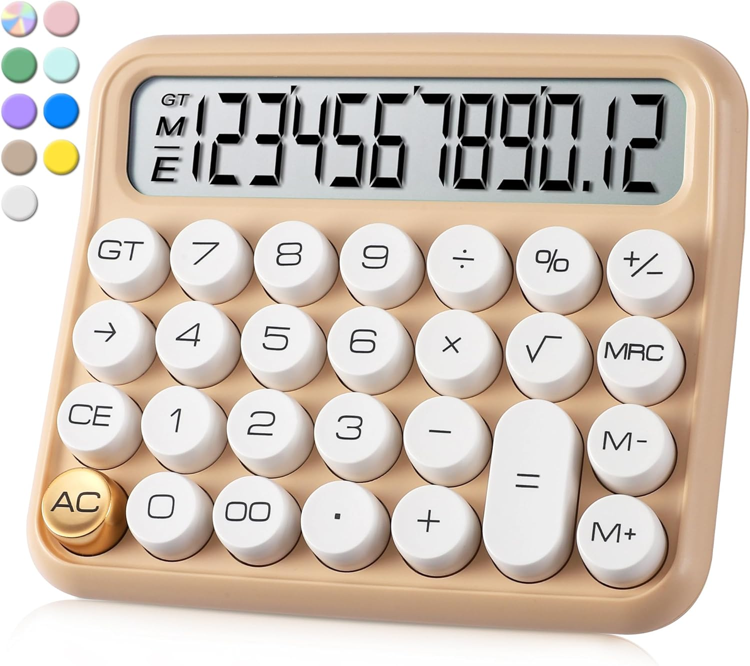 Standard Calculator 12 Digit,6.2 * 4.2In Desktop Large Display and Buttons,Calculator with Large LCD Display for Office,School, Home & Business Use,Automatic Sleep,15 &deg;Tilt Screen