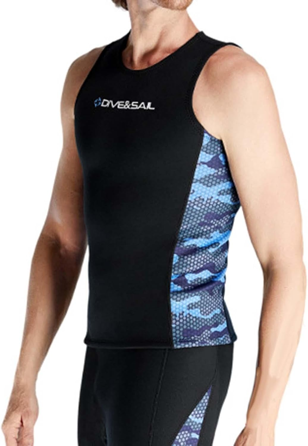 Wetsuit Vest for Men Sleeveless Diving Vest Watersports 2Mm Modern Neoprene Wetsuit Jacket Diving Tops for Training Adults image number 3