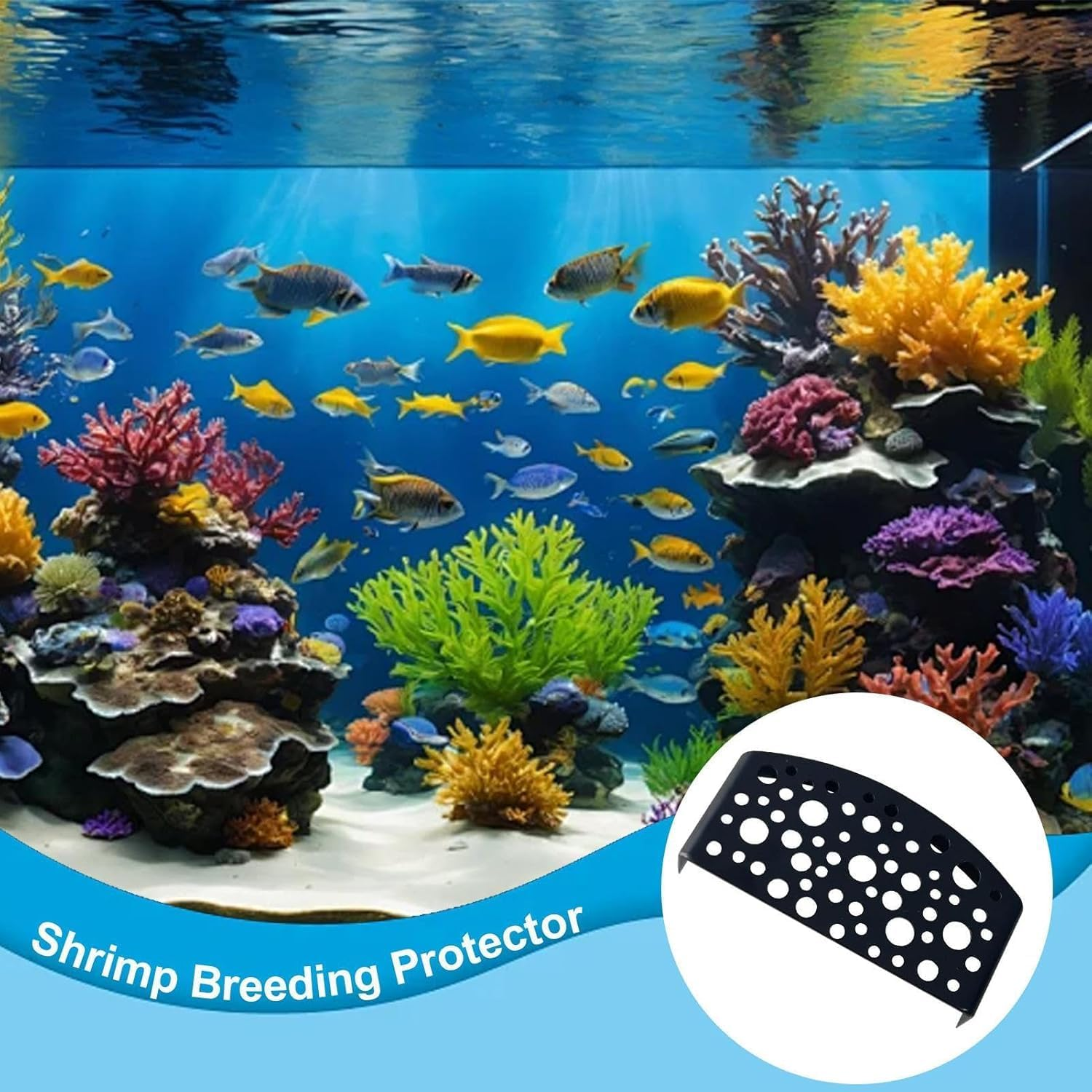 Lexziuo 1PCS Shrimp Cave Aquarium Hideout, Ceramic Breeding Cave Shelter Tunnel for Shrimp Fry Fish to Hide Molt, Nano Tank Decor Accessories (Black)