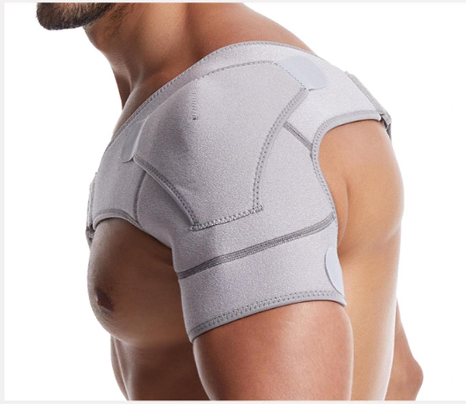 Sport Shoulder Brace Support, Shoulder Brace Adjustable Rotator Cuff Support,Breathableneoprene Compression Sleeve Wrap,Shoulder Brace for Men Women image number 6