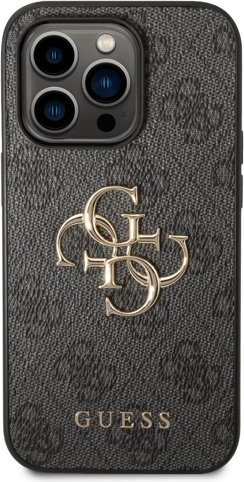 Guess Iphone 15 Pro Max Case [Official Licensed] by CG Mobile | PU Leather Case with 4G Metal Logo Protective Case/Cover Designed for Iphone 15 Pro Max (6.7-Inch) 2023 - Grey image number 3