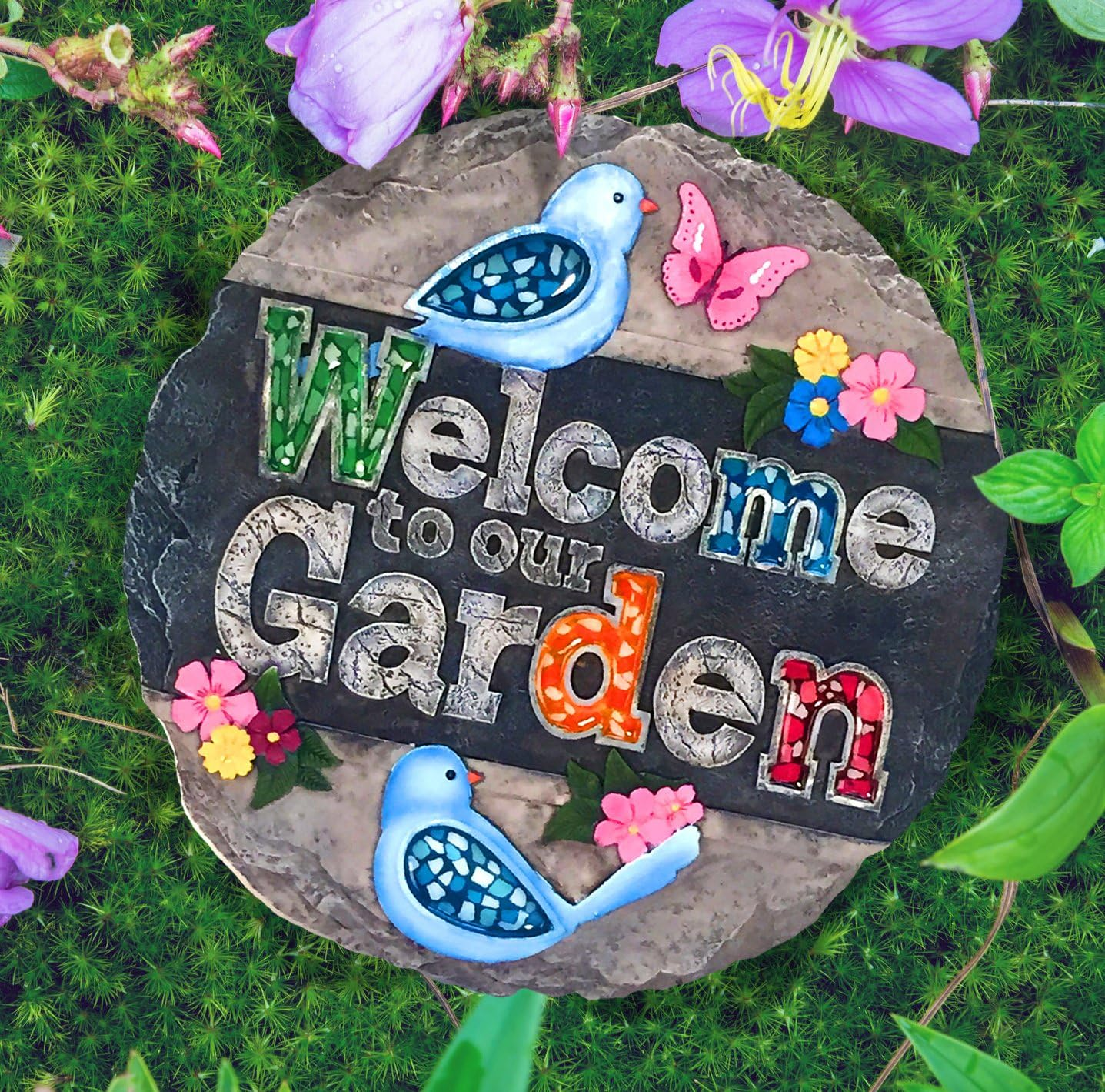 Spoontiques - Garden D&eacute;cor - Dog Crossing Memorial Stepping Stone - Decorative Stone for Garden image number 6