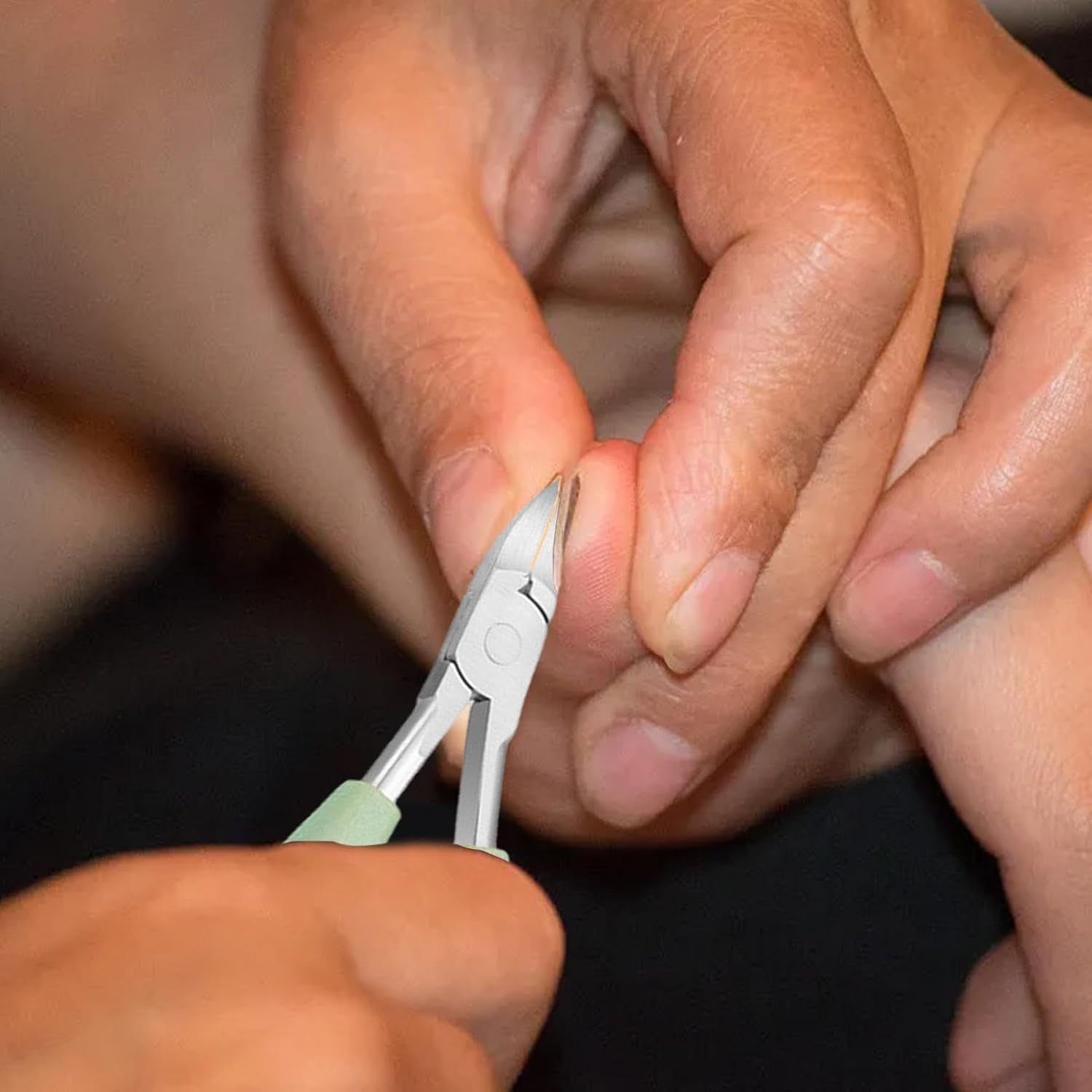 Thick Nail Cutters | Toenails Trimmer | Stainless Steel Pedicure Tools with Non-Slip Rubber Handle, Professional Thick & Ingrown Toe Nail Cutters for Men, Women and Seniors image number 2